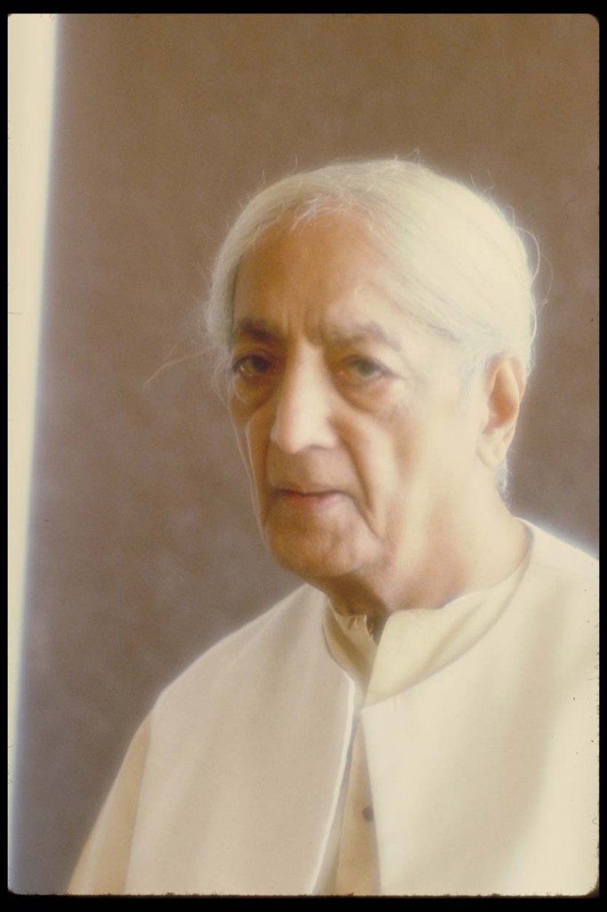 Portrait of Krishnaji. Copyright Mary Zimbalist.